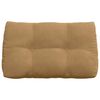 vidaXL Coussin de Dos Marron 80 x 24 x 50 cm Velours