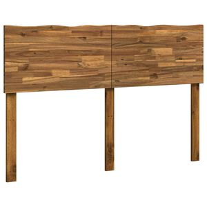 vidaXL T&ecirc;te de lit en bois brut ROSTOCK Naturel 120 cm