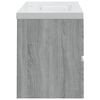 vidaXL Meuble lavabo avec bassin int&eacute;gr&eacute; Sonoma gris Bois d'ing&eacute;nierie