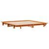 vidaXL Cadre de lit sans matelas cire marron 180x200cm bois pin massif
