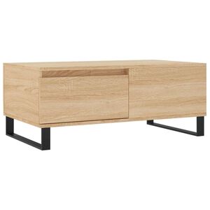 vidaXL Table basse Ch&ecirc;ne sonoma 90x50x36,5 cm Bois d'ing&eacute;nierie