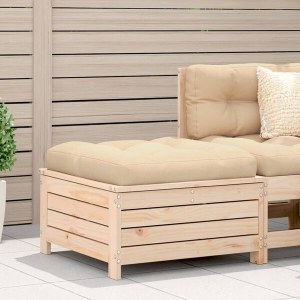 vidaXL Repose-pied de jardin 62x63,5x32 cm bois de pin massif