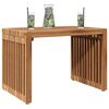vidaXL Table d'appoint de jardin Marron 50 x 32,5 x 35 cm