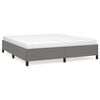 vidaXL Cadre de lit sans matelas gris fonc&eacute; 160x200 cm tissu
