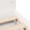vidaXL Cadre de lit sans matelas blanc 140x190 cm bois de pin massif