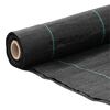 vidaXL Membrane anti-mauvaises herbes noir 1x25 m PP