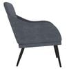 vidaXL Fauteuil Gris foncé 63x76x80 cm Velours