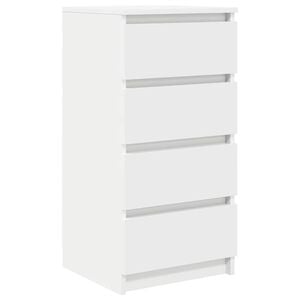 vidaXL Buffet blanc 37,5x35x76 cm bois d'ing&eacute;nierie