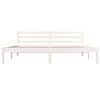 vidaXL Cadre de lit sans matelas 180x200 cm blanc
