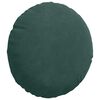 vidaXL Coussins de si&egrave;ge 2 pcs Vert fonc&eacute; &Oslash; 40 x 13 cm Velours