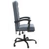vidaXL Fauteuil inclinable de bureau Gris fonc&eacute; Velours