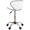 vidaXL Tabouret de salon et spa Blanc Similicuir