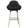 vidaXL Tabouret de bar Noir Tissu