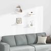 vidaXL &Eacute;tag&egrave;re murale flottante 4 pcs Blanc brillant 23x23,5x3,8cm MDF