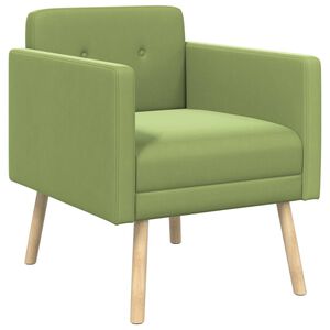 vidaXL Fauteuil d'appoint Vert clair Velours