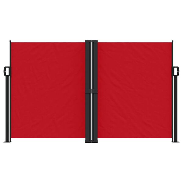 vidaXL Auvent lat&eacute;ral r&eacute;tractable rouge 140x1000 cm