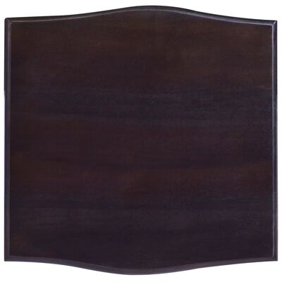 vidaXL Table de chevet Noir clair 40x40x45 cm Bois massif d'acajou