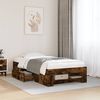 vidaXL Cadre de lit sans matelas ch&ecirc;ne fum&eacute; 100x200 cm bois ing&eacute;nierie