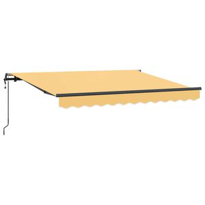 vidaXL Auvent r&eacute;tractable Sable 500 &times; 350 cm Tissu et Aluminium