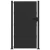 vidaXL Porte de Jardin Noir 110 x 180 cm Acier enduit de poudre