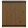 vidaXL Armoire latérale marron miel 60x36x65 cm bois de pin massif