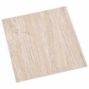 vidaXL Lattes de rev&ecirc;tement de sol autocollantes Marron clair et blanc
