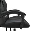 vidaXL Chaise de jeu Noir Similicuir