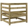 vidaXL Salon de jardin 3 pcs bois de pin impr&eacute;gn&eacute;