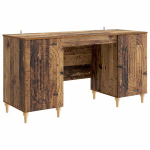 vidaXL Bureau Bois ancien 142,5 x 50 x 75 cm Bois d'ing&eacute;nierie