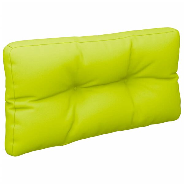 vidaXL Coussin de palette vert vif 80x40x12 cm tissu