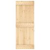 vidaXL Porte NARVIK Naturel 80 x 210 cm Bois de pin massif
