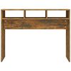 vidaXL Table console Ch&ecirc;ne fum&eacute; 105x30x80 cm Bois d'ing&eacute;nierie