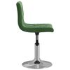 vidaXL Chaises pivotantes &agrave; manger lot de 2 vert fonc&eacute; velours