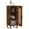 vidaXL Buffet Ch&ecirc;ne fum&eacute; 34,5x34x90 cm Bois d'ing&eacute;nierie