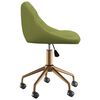 vidaXL Chaise pivotante de salle &agrave; manger Vert clair Velours