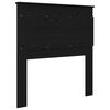 vidaXL T&ecirc;te de lit avec t&ecirc;te de lit Ch&ecirc;ne noir 80 cm Bois d'ing&eacute;nierie