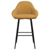 vidaXL Tabourets de bar lot de 2 marron velours