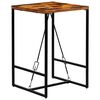 vidaXL Table de bar Bois de r&eacute;cup&eacute;ration massif 70x70x106 cm