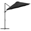 vidaXL Parasol cantilever de jardin Noir 372 x 198 x 243 cm