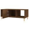 vidaXL Table basse chêne marron 102x50x40 cm bois d'ingénierie