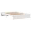 vidaXL Cadre de lit sans matelas blanc 120x190 cm bois de pin massif