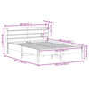 vidaXL Cadre de lit sans matelas 150x200 cm bois de pin massif