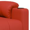 vidaXL Fauteuil de massage Rouge Similicuir