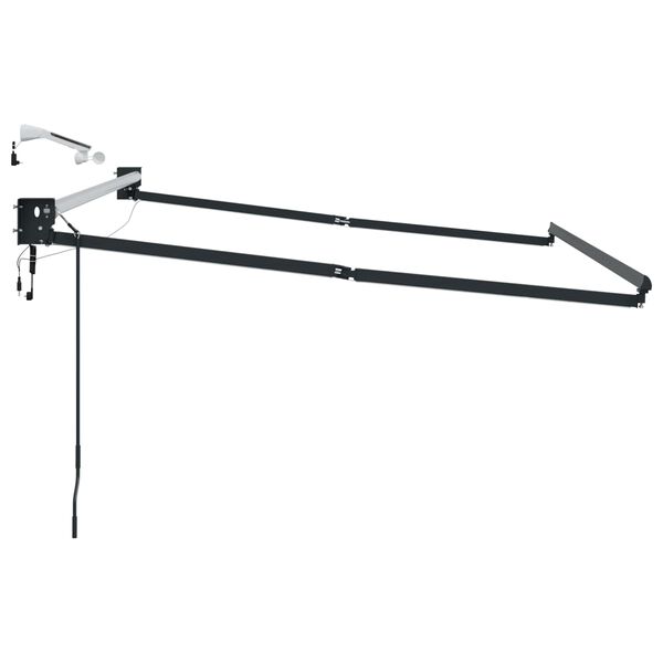 vidaXL Cadre de store r&eacute;tractable &eacute;lectrique Anthracite 3 x 2,5 m