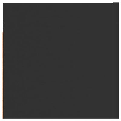 vidaXL Table de chevet Noir 30,5x30x30 cm Aggloméré