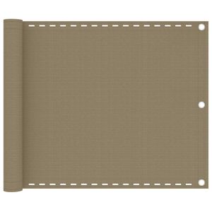 vidaXL &Eacute;cran de balcon Taupe 75x300 cm PEHD