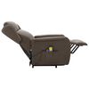 vidaXL Fauteuil de massage Marron Tissu