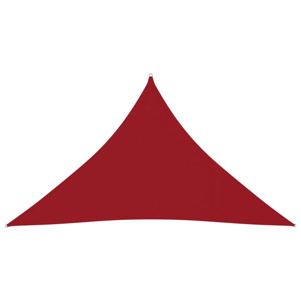 vidaXL Voile de parasol tissu oxford triangulaire 4x4x5,8 m rouge