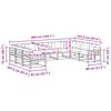 vidaXL Ensemble de canap&eacute;s d'ext&eacute;rieur 9 pcs Gris Naturel et Clair
