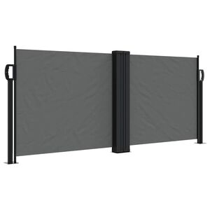 vidaXL Auvent lat&eacute;ral r&eacute;tractable anthracite 100x600 cm